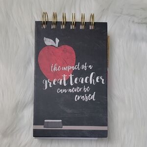 LADY JAYNE, LTD. Teacher Appreciation Gift Hardcover Spiral Flip Notepad Pen Set